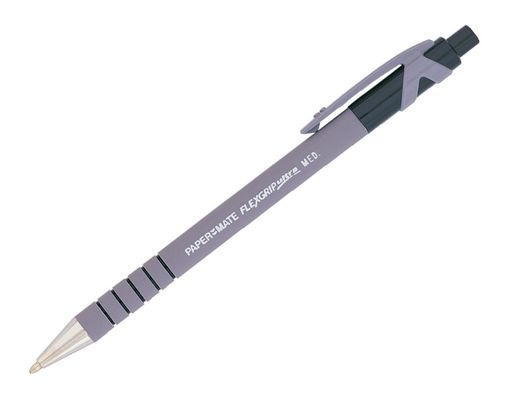 PAPER MATE Boligrafo retractil Flexgrip Ultra retráctil negro trazo 0,4 mm