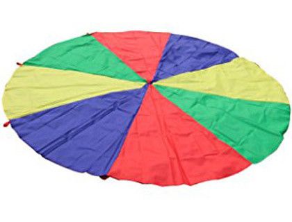 Paracaidas amaya de nylon con 20 asas colores del parchis 6 m