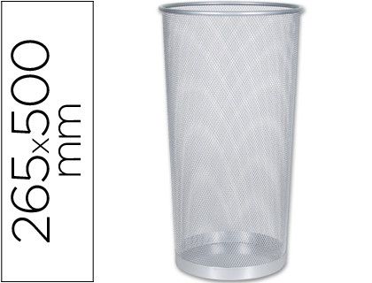 Paraguero Metalico Q-Connect Kf00828 Rejilla Plata -265 Diametro X 500 Mm