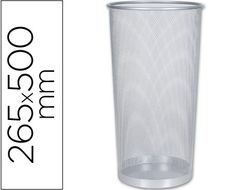 Paraguero Metalico Q-Connect Kf00828 Rejilla Plata -265 Diametro X 500 Mm