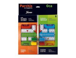 Parchis con Oca Tablero Pequeño 42,5X33X4,45X33X4,4