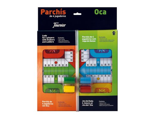 Parchis con Oca Tablero Pequeño 42,5X33X4,45X33X4,4