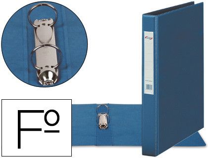 PARDO Carpeta anillas Folio 2-40 MM Azul PVC 2475 A
