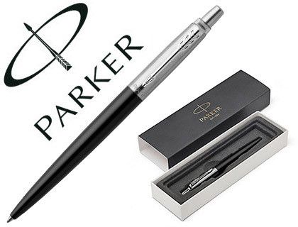 PARKER Bolígrafo Jotter Core Negra CT Retráctil Acero Inoxidable 1953184