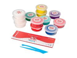 Pasta para modelar imaginovo de secado al aire set de 12 colores shape it dessert dream herramientas e instrucciones