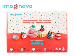 Pasta para modelar imaginovo de secado al aire set de 12 colores shape it dessert dream herramientas e instrucciones