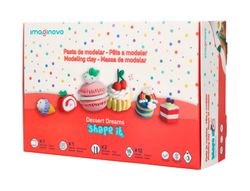 Pasta para modelar imaginovo de secado al aire set de 12 colores shape it dessert dream herramientas e instrucciones