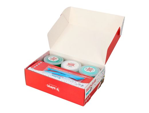 Pasta para modelar imaginovo de secado al aire set de 12 colores shape it dessert dream herramientas e instrucciones