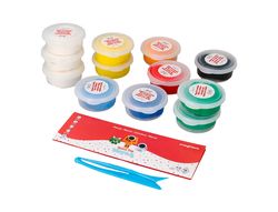 Pasta para modelar imaginovo de secado al aire set de 12 colores shape it space trip herramientas e instrucciones