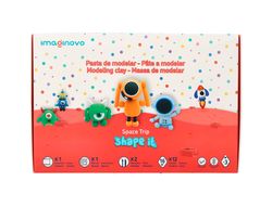 Pasta para modelar imaginovo de secado al aire set de 12 colores shape it space trip herramientas e instrucciones