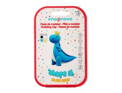 Pasta para modelar imaginovo de secado al aire set de colores surtidos con instrucciones dinosaurio azul