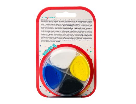 Pasta para modelar imaginovo de secado al aire set de colores surtidos con instrucciones dinosaurio azul