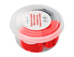 Pasta para modelar imaginovo de secado al aire set de colores surtidos con instrucciones dinosaurio rojo