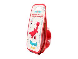 Pasta para modelar imaginovo de secado al aire set de colores surtidos con instrucciones dinosaurio rojo