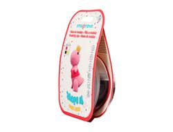 Pasta para modelar imaginovo de secado al aire set de colores surtidos con instrucciones dinosaurio rosa