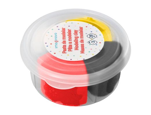 Pasta para modelar imaginovo de secado al aire set de colores surtidos con instrucciones dinosaurio rosa