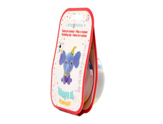 Pasta para modelar imaginovo de secado al aire set de colores surtidos con instrucciones elefante