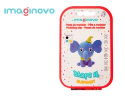 Pasta para modelar imaginovo de secado al aire set de colores surtidos con instrucciones elefante
