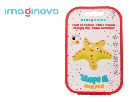 Pasta para modelar imaginovo de secado al aire set de colores surtidos con instrucciones estrella de mar