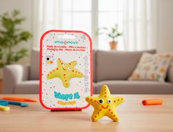 Pasta para modelar imaginovo de secado al aire set de colores surtidos con instrucciones estrella de mar