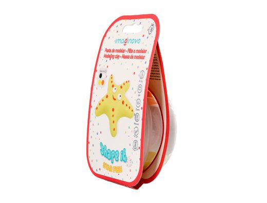 Pasta para modelar imaginovo de secado al aire set de colores surtidos con instrucciones estrella de mar