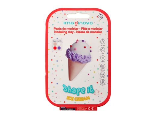 Pasta para modelar imaginovo de secado al aire set de colores surtidos con instrucciones helado