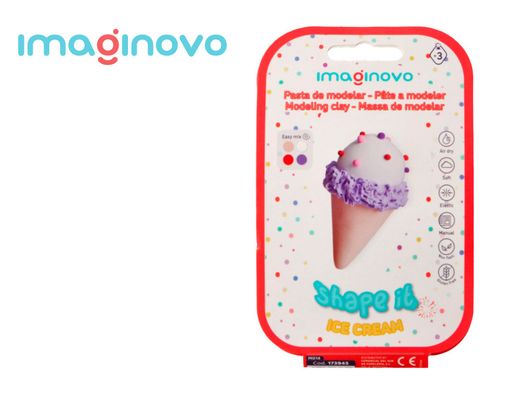 Pasta para modelar imaginovo de secado al aire set de colores surtidos con instrucciones helado