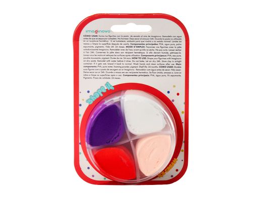 Pasta para modelar imaginovo de secado al aire set de colores surtidos con instrucciones helado