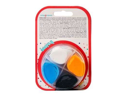 Pasta para modelar imaginovo de secado al aire set de colores surtidos con instrucciones pinguino