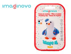 Pasta para modelar imaginovo de secado al aire set de colores surtidos con instrucciones pinguino