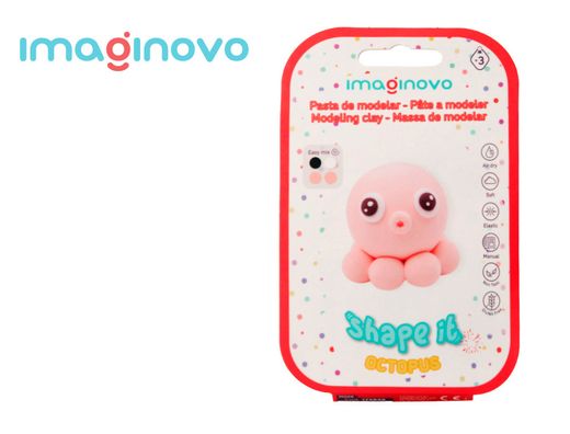 Pasta para modelar imaginovo de secado al aire set de colores surtidos con instrucciones pulpo