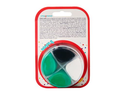 Pasta para modelar imaginovo de secado al aire set de colores surtidos con instrucciones rana