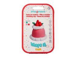 Pasta para modelar imaginovo de secado al aire set de colores surtidos con instrucciones tarta de fresa