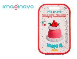 Pasta para modelar imaginovo de secado al aire set de colores surtidos con instrucciones tarta de fresa