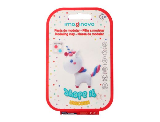 Pasta para modelar imaginovo de secado al aire set de colores surtidos con instrucciones unicornio