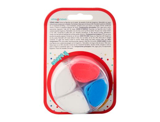 Pasta para modelar imaginovo de secado al aire set de colores surtidos con instrucciones unicornio
