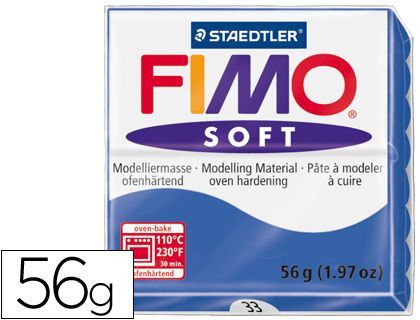 Pasta Staedtler Fimo Soft 56 Gr Color Azul Brillante