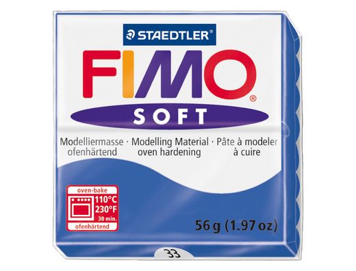Pasta Staedtler Fimo Soft 56 Gr Color Azul Brillante