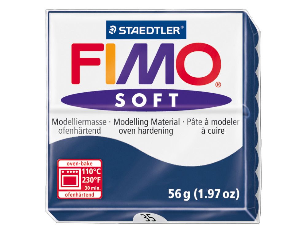 Staedtler FIMO Soft Pasta Modellante – 57g, Colore Cognac, Morbida E Pronta, Indurente In Forno