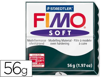 Pasta Staedtler Fimo Soft 56 Gr Color Negro