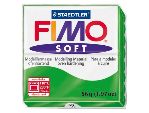 Pasta Staedtler Fimo Soft 56 Gr Color Verde Tropical