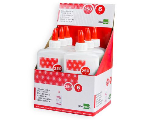 Pegamento Cola Blanca Lavable Liderpapel 250 Ml