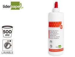 Pegamento cola blanca lavable liderpapel 500 ml
