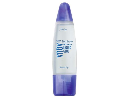 Pegamento Cola Liquida Tombow Transparente Aqua Permanente con 2 Puntas 50 Ml