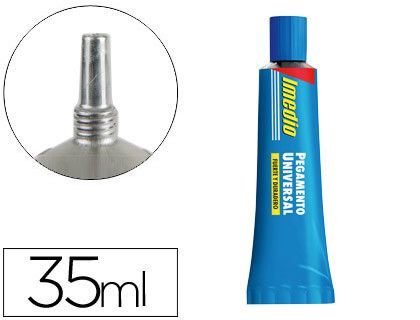 Pegamento Imedio Universal banda azul tubo 35gr.