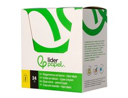 Pegamento liderpapel en barra 6 gr boligrafo con clip