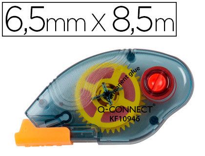Pegamento q-connect roller compact permanente 6,5 mm de ancho x 8,5 mt - unidad