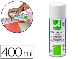 Pegamento q-connect spray mount adhesivo permanente bote de 400 ml