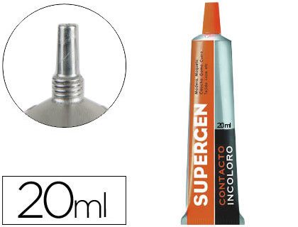 Pegamento Tesa de contacto Supergen incoloro 20 ml.