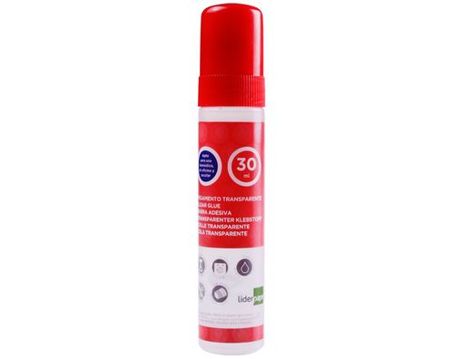 Pegamento transparente liderpapel liquido para papel 30 ml